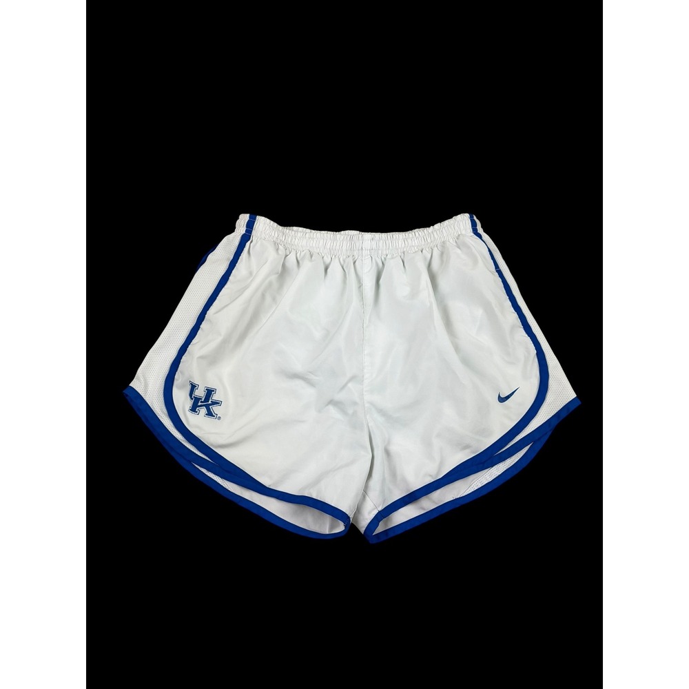 Nike Kentucky Wildcats Dri-FIT Running Shorts Womens Medium White Blue UK Logo